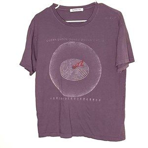 Daydreamer Queen Jazz Album Purple SageColor Boyfriend style tee Small